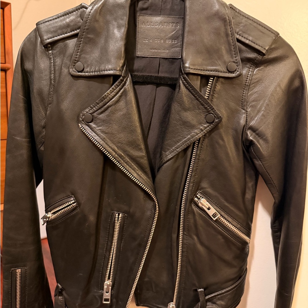 AllSaints Balfern Leather Biker Jacket